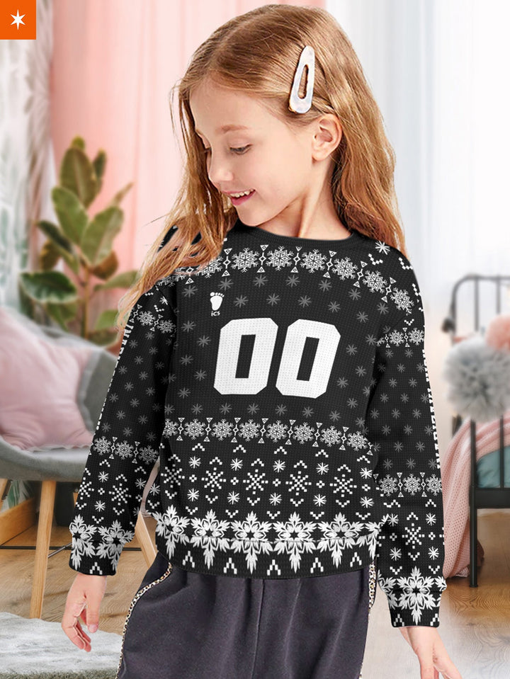 Fandomaniax - Personalized Team Inarizaki Christmas Kids Unisex Wool Sweater