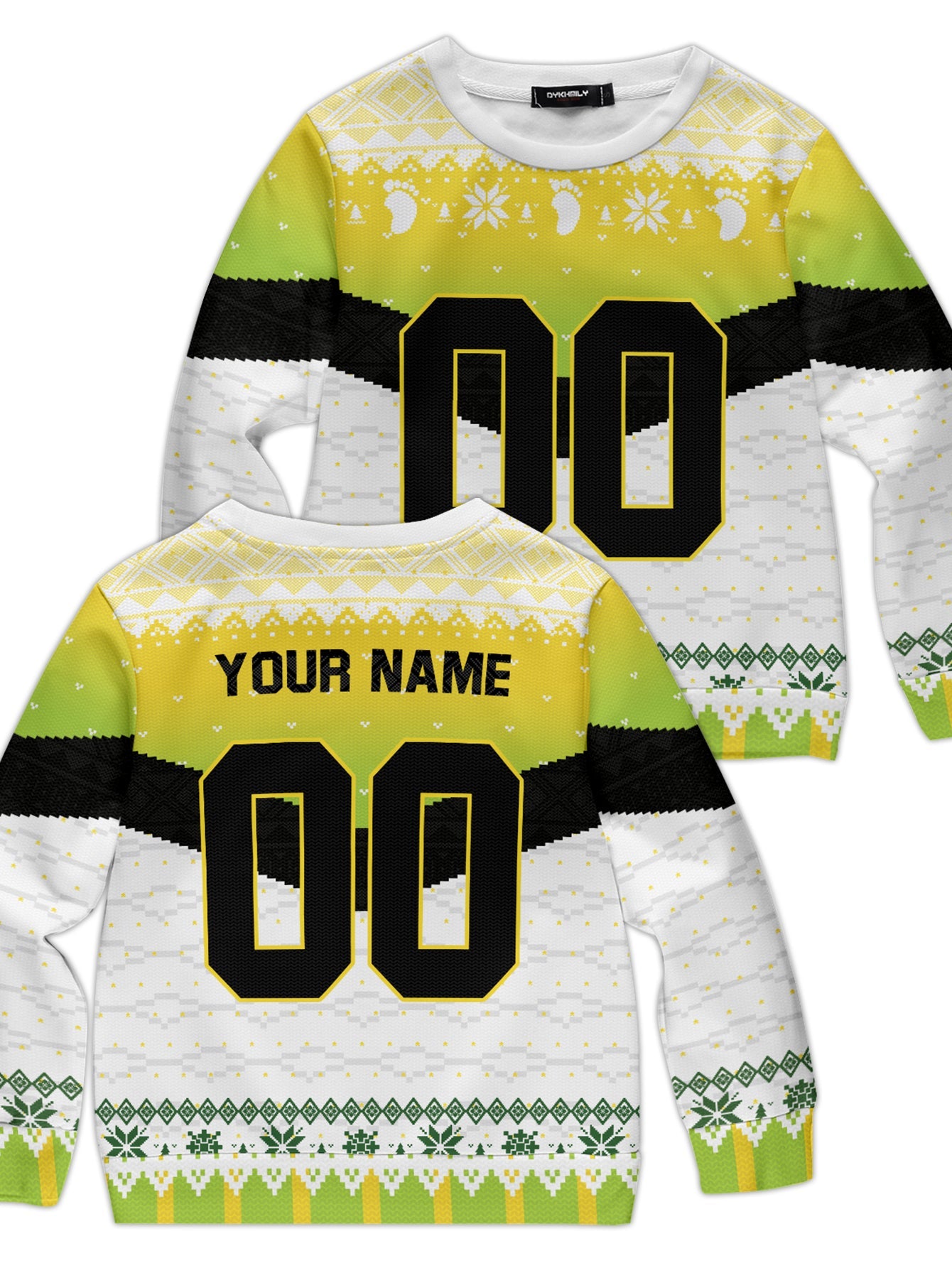 Fandomaniax - Personalized Team Itachiyama Christmas Kids Unisex Wool Sweater