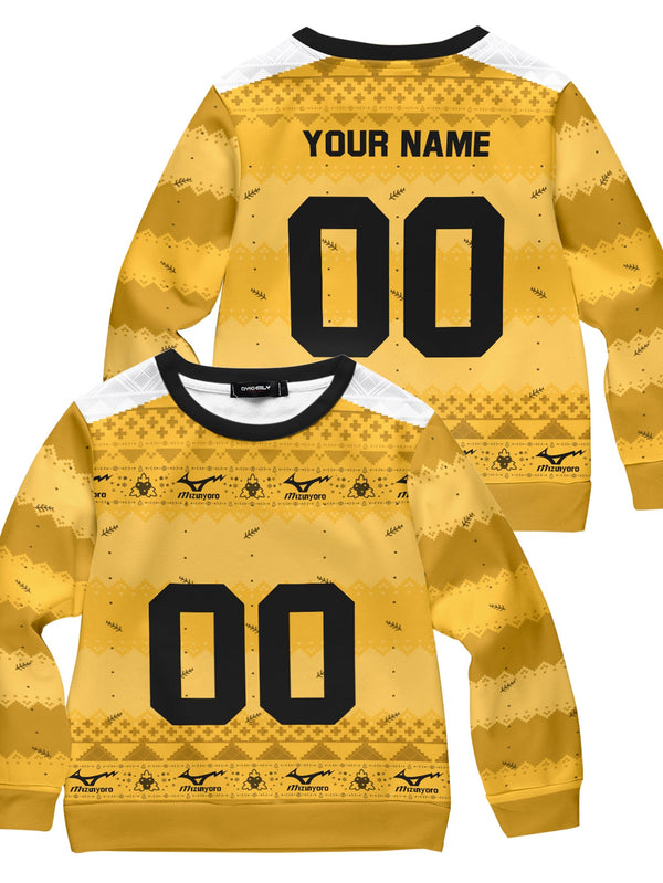 Fandomaniax - Personalized Team Johzenji Christmas Kids Unisex Wool Sweater