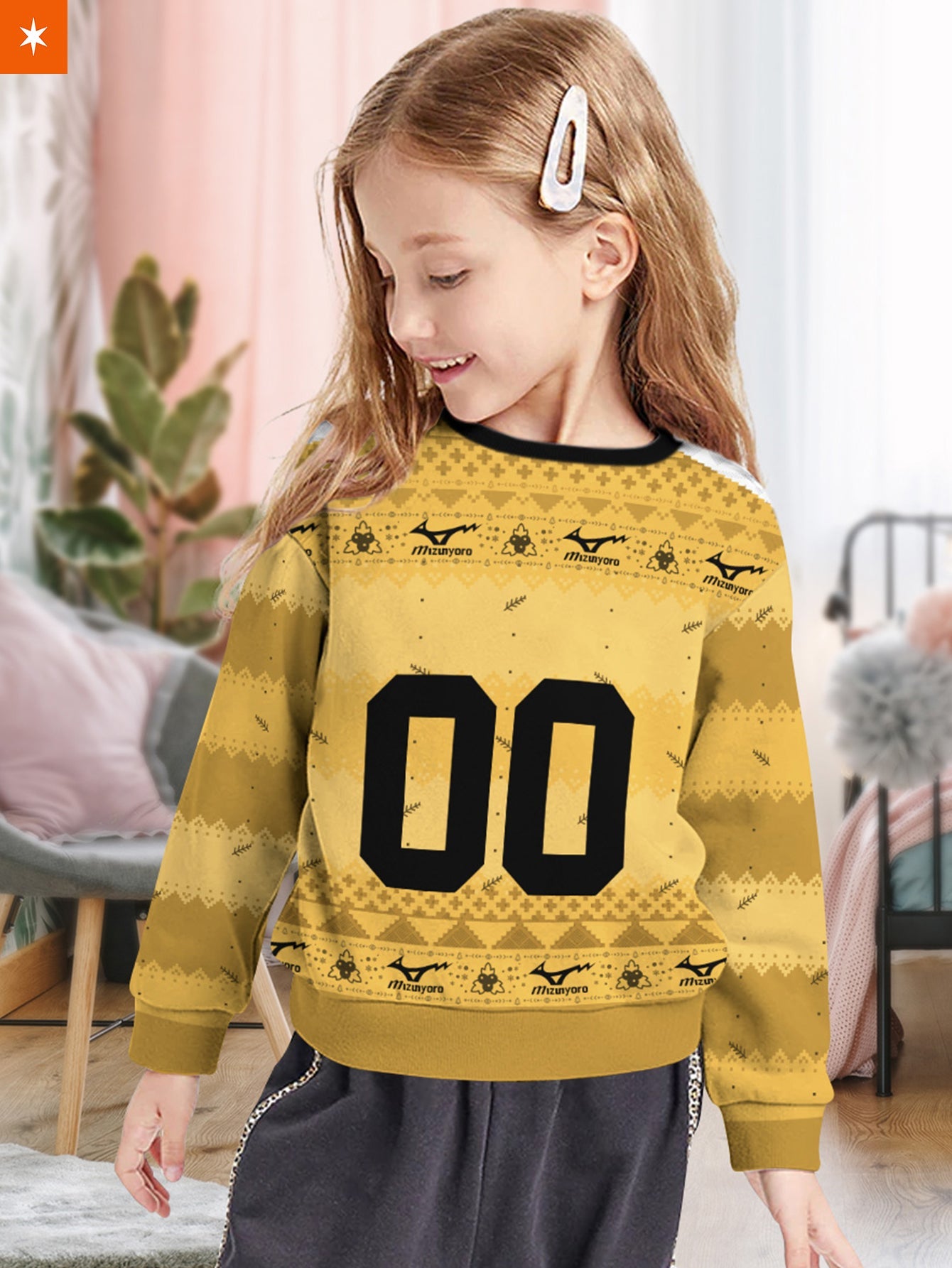 Fandomaniax - Personalized Team Johzenji Christmas Kids Unisex Wool Sweater