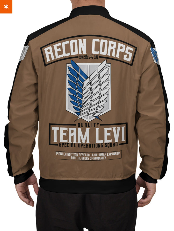 Fandomaniax - Personalized Team Levi Bomber Jacket