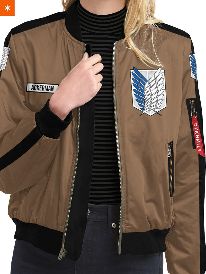 Fandomaniax - Personalized Team Levi Bomber Jacket