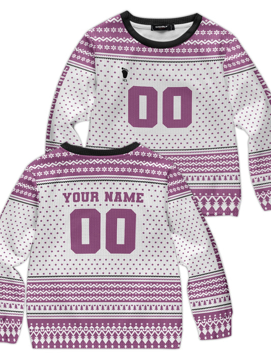 Fandomaniax - Personalized Team Shiratorizawa Christmas Kids Unisex Wool Sweater