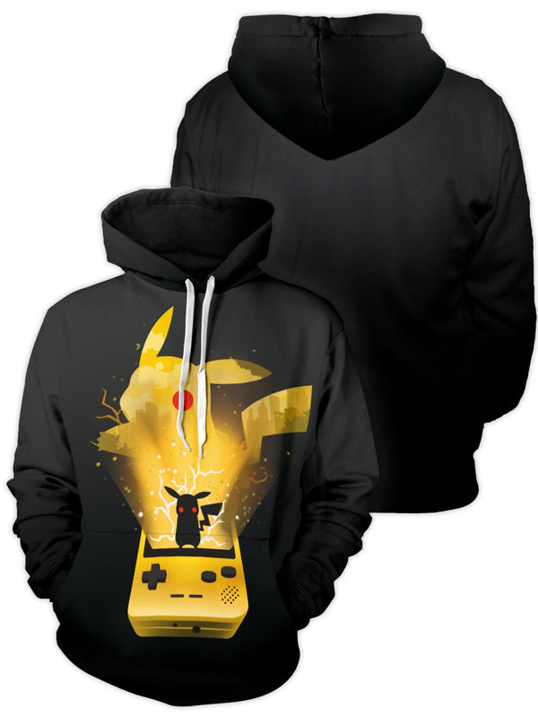 Fandomaniax - Pika Game Unisex Pullover Hoodie