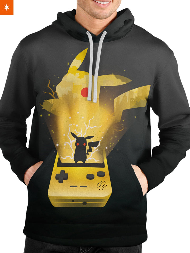 Fandomaniax - Pika Game Unisex Pullover Hoodie