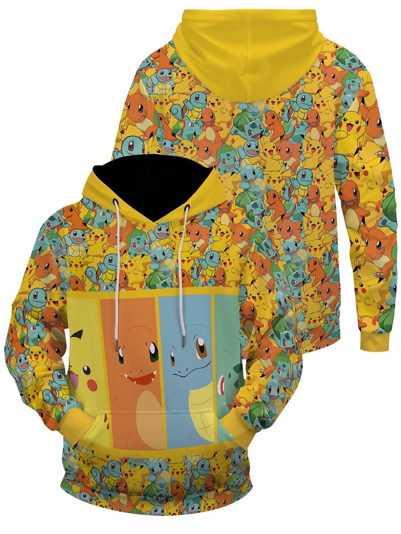 Fandomaniax - Pikachu and friends Unisex Pullover Hoodie
