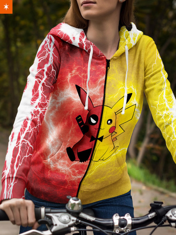 Fandomaniax - Pikapool Union Unisex Zipped Hoodie