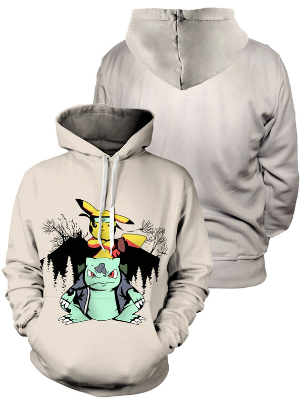 Fandomaniax - Pikasaur Senpai Unisex Pullover Hoodie