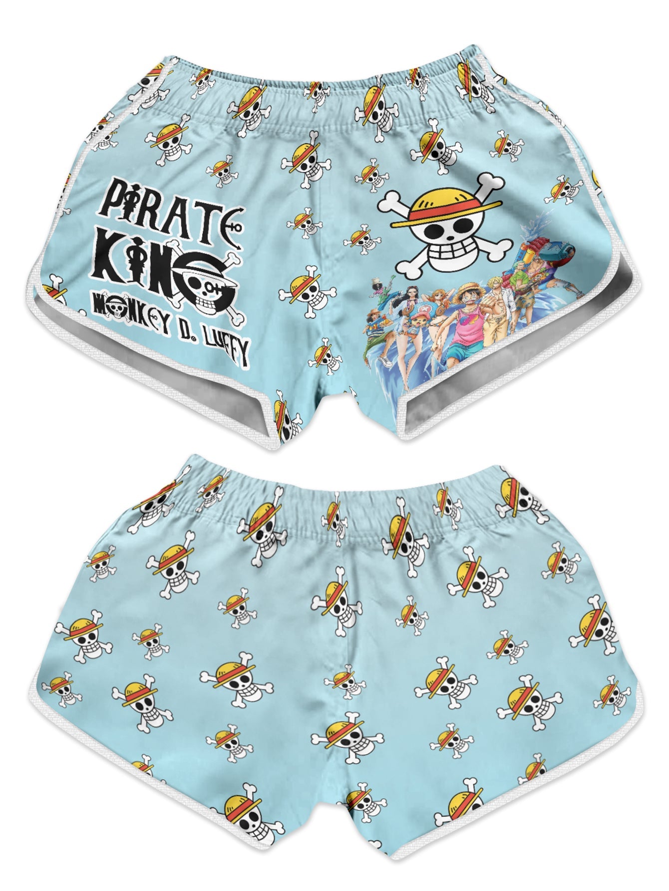 Fandomaniax - Pirate King Luffy Women Beach Shorts