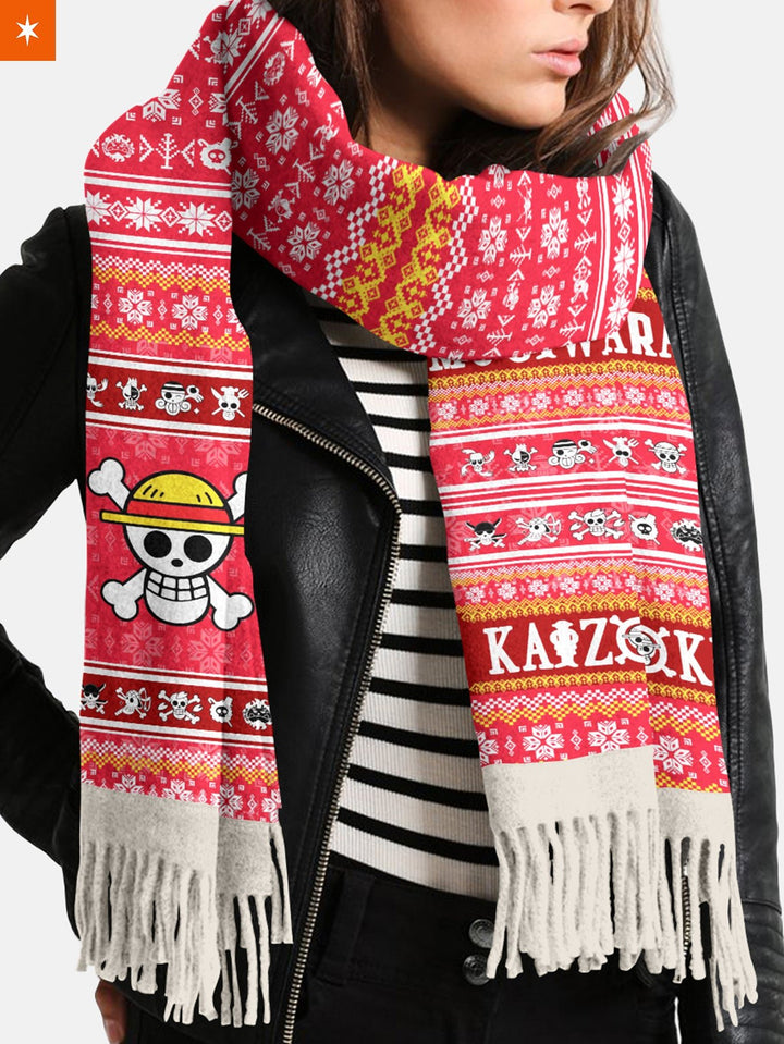 Fandomaniax - [Buy 1 Get 1 SALE] Pirate Xmas Wool Scarf