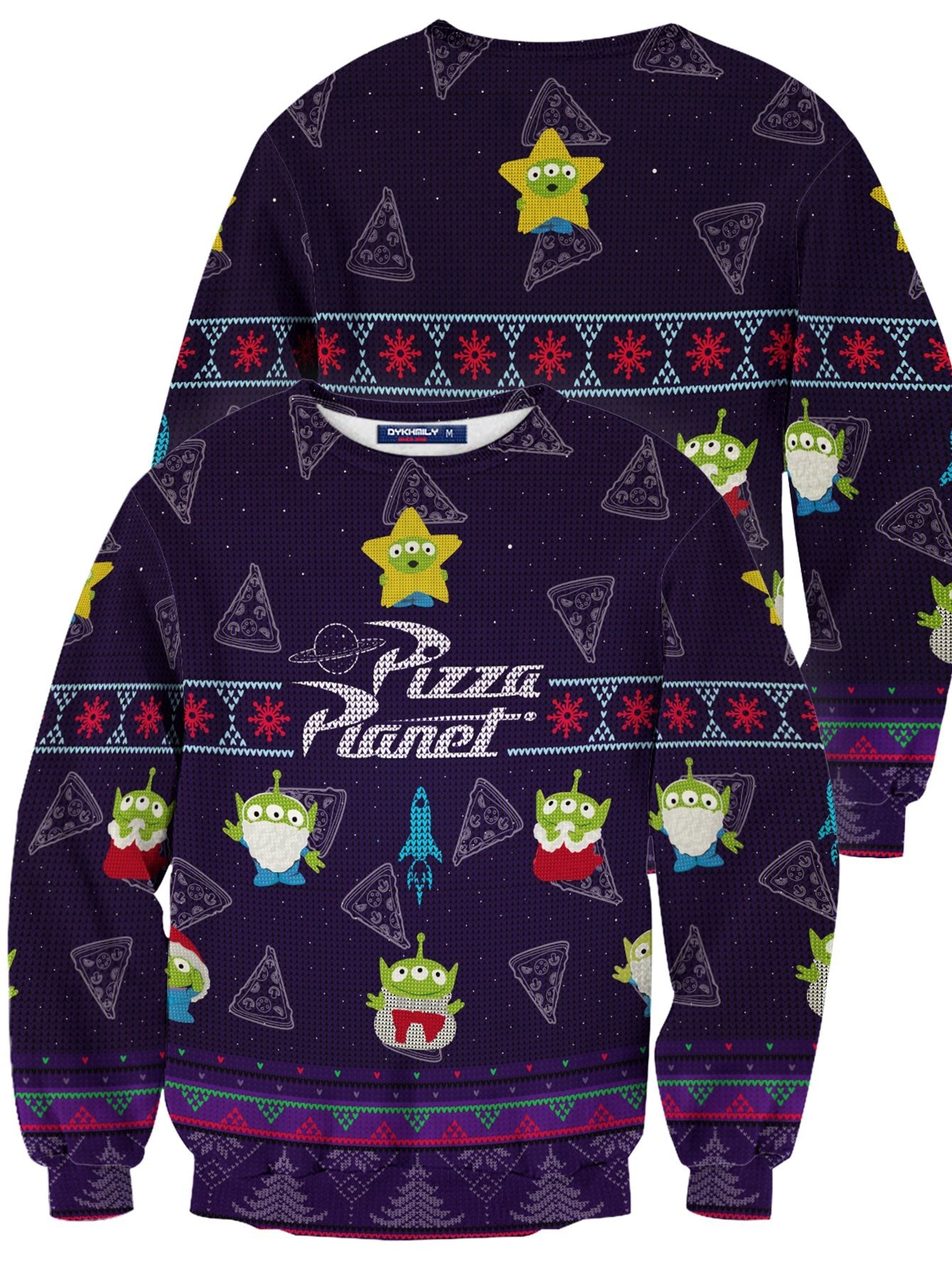 Fandomaniax - Pizza Planet Unisex Wool Sweater