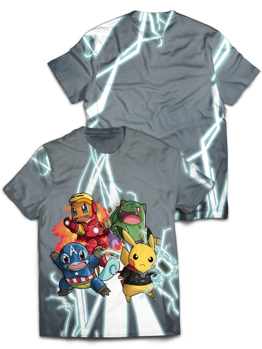 Fandomaniax - Poke Avengers Unisex T-Shirt