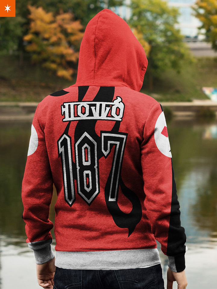 Fandomaniax - [Buy 1 Get 1 SALE] Poke Fire Uniform Unisex Zipped Hoodie