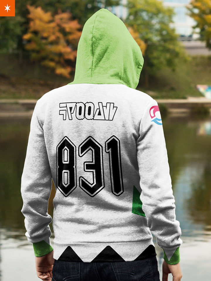 Fandomaniax - [Buy 1 Get 1 SALE] Poke Grass Uniform Unisex Zipped Hoodie