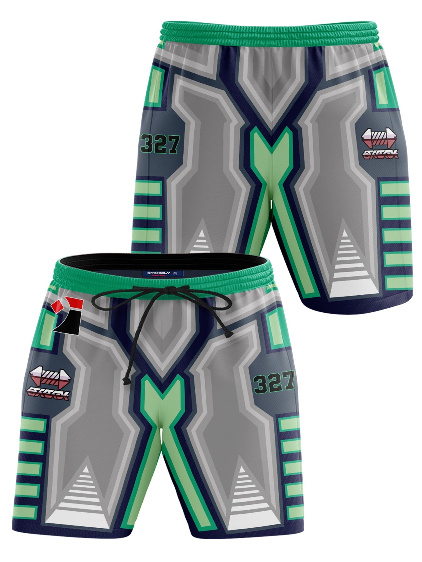 Fandomaniax - [Buy 1 Get 1 SALE] Poke Steel Uniform Beach Shorts