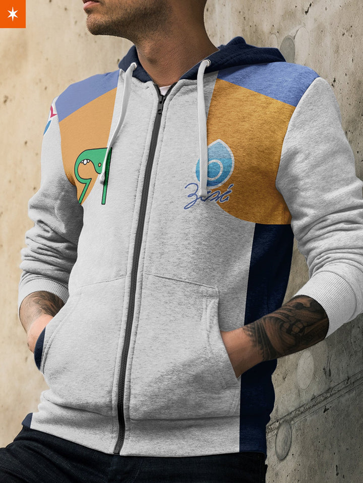 Fandomaniax - [Buy 1 Get 1 SALE] Poke Water Uniform Unisex Zipped Hoodie