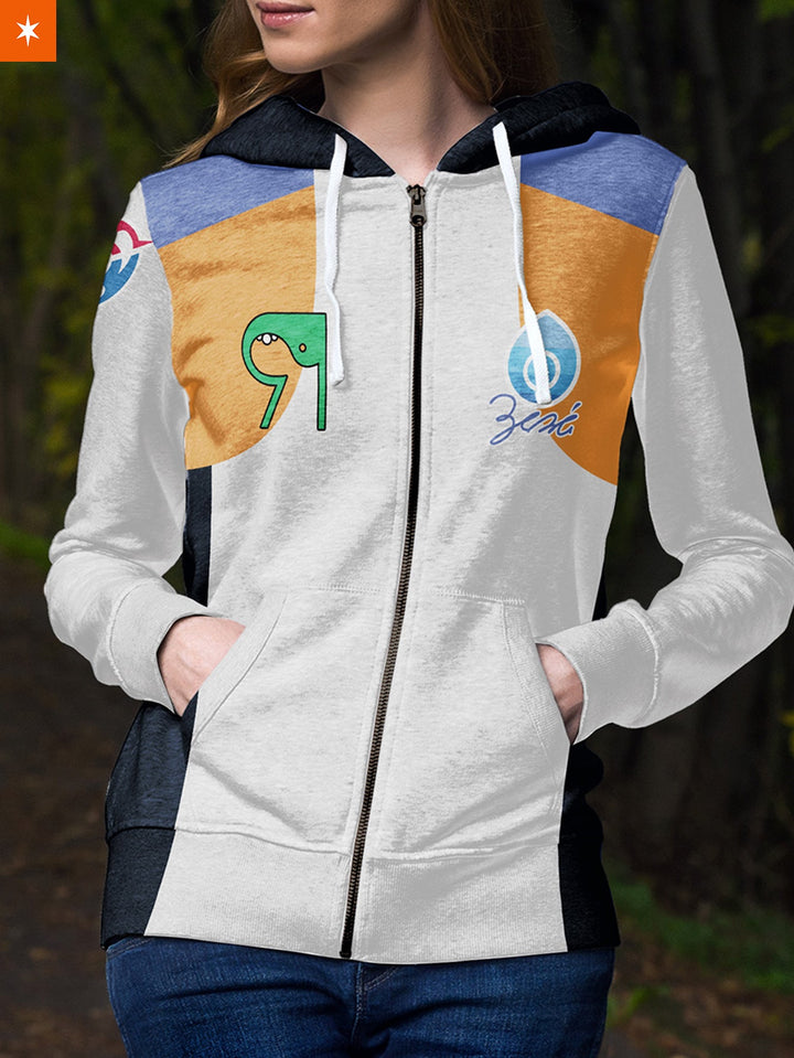 Fandomaniax - [Buy 1 Get 1 SALE] Poke Water Uniform Unisex Zipped Hoodie