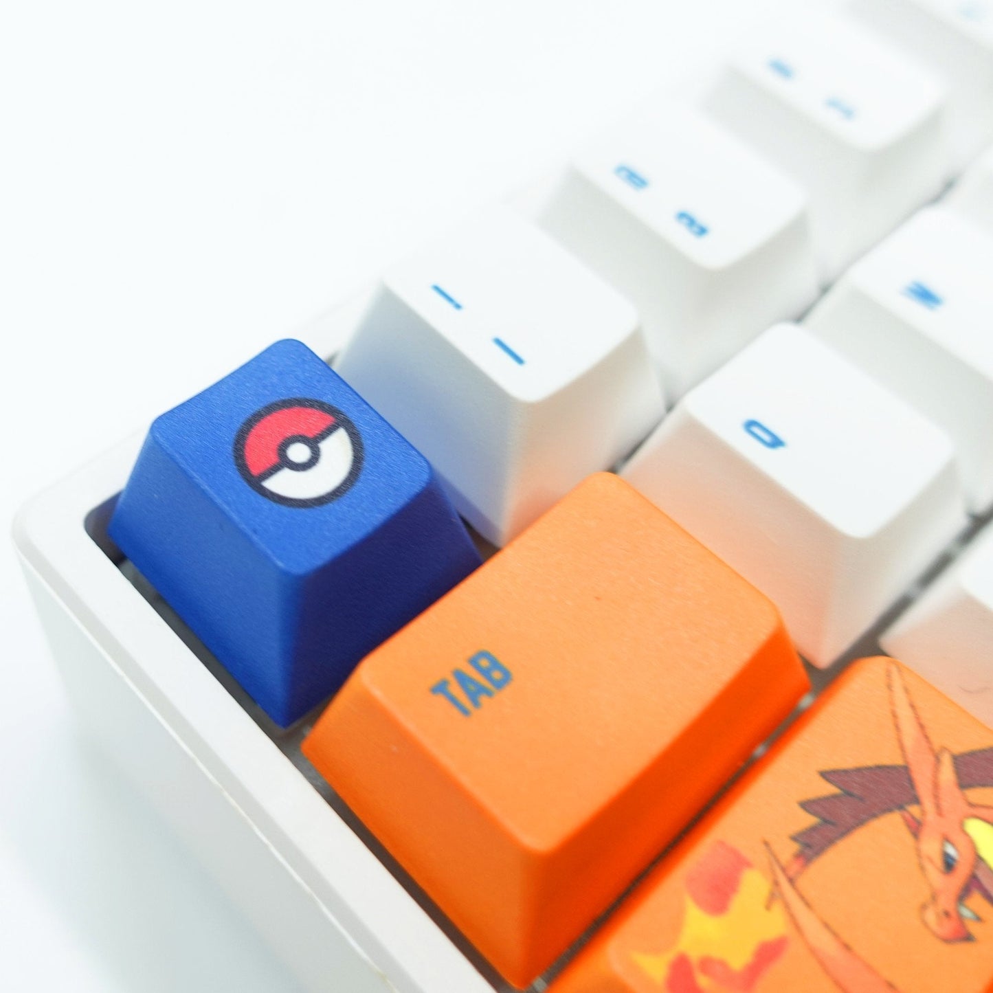 Fans Designed Pokemon Keycaps: Charizard X Keycaps – Goblintechkeys