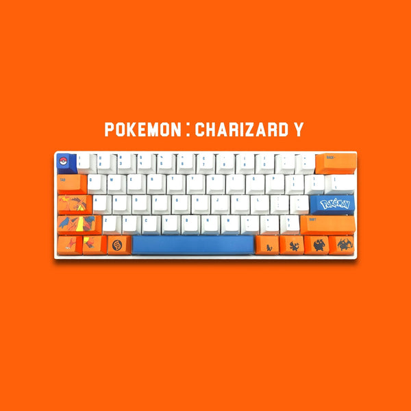 Fans Designed Pokemon Keycaps: Charizard X Keycaps – Goblintechkeys