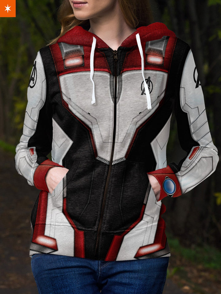 Fandomaniax - Quantum Suit Unisex Zipped Hoodie