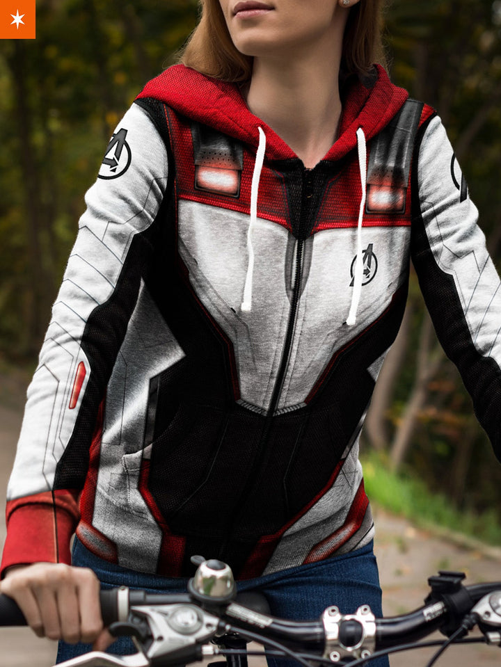 Fandomaniax - Quantum Suit Unisex Zipped Hoodie