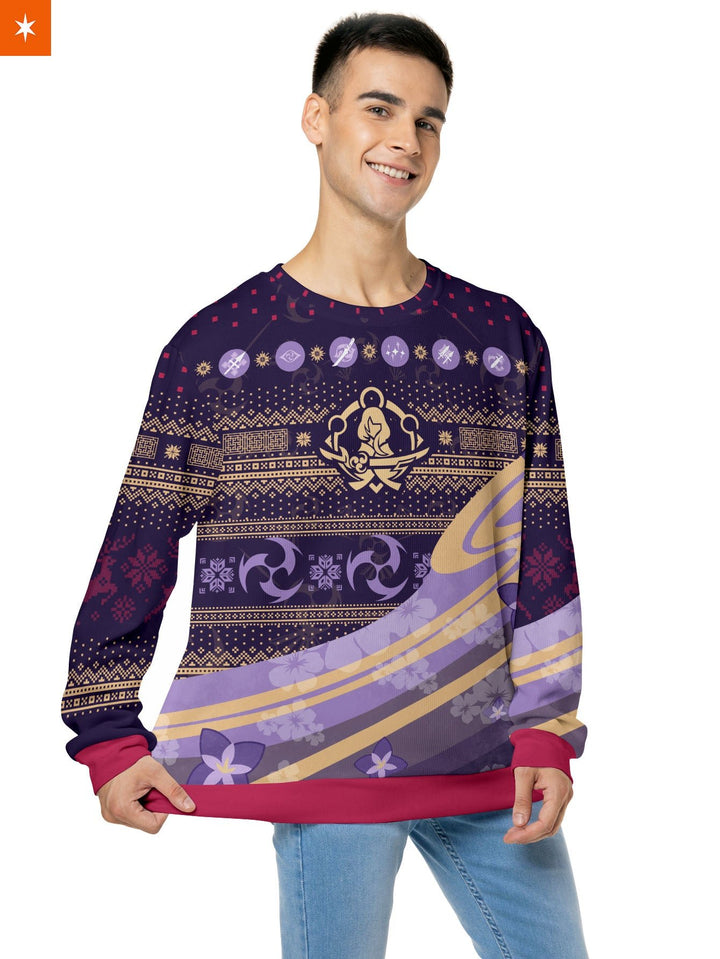 Fandomaniax - Raiden Ei Christmas Unisex Wool Sweater