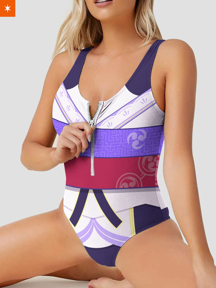 Fandomaniax - Raiden Shogun Summer One Piece Swimsuit