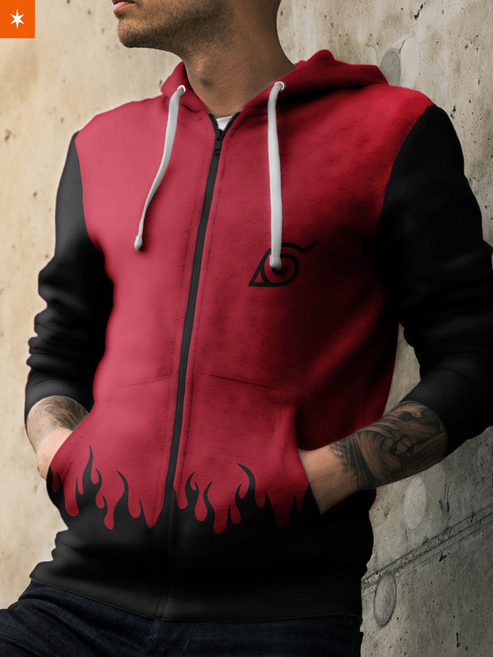 Fandomaniax - Red Sage Unisex Zipped Hoodie