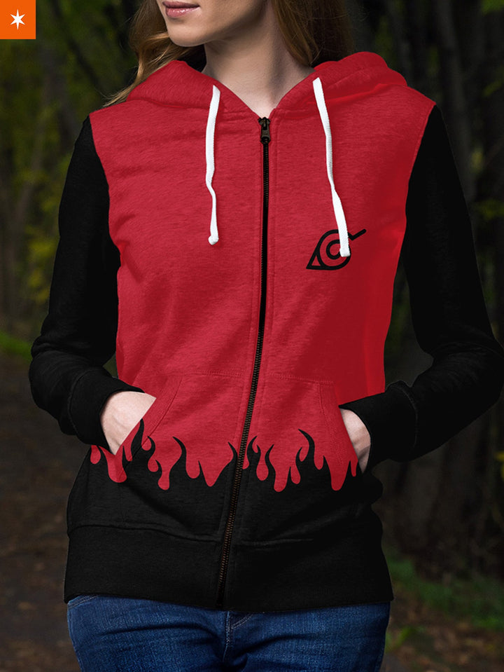 Fandomaniax - Red Sage Unisex Zipped Hoodie