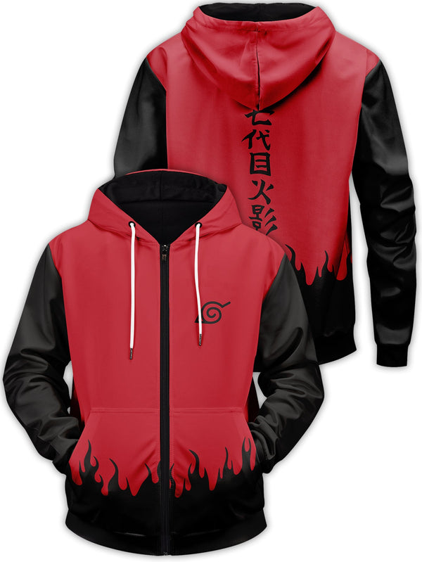 Fandomaniax - Red Sage Unisex Zipped Hoodie