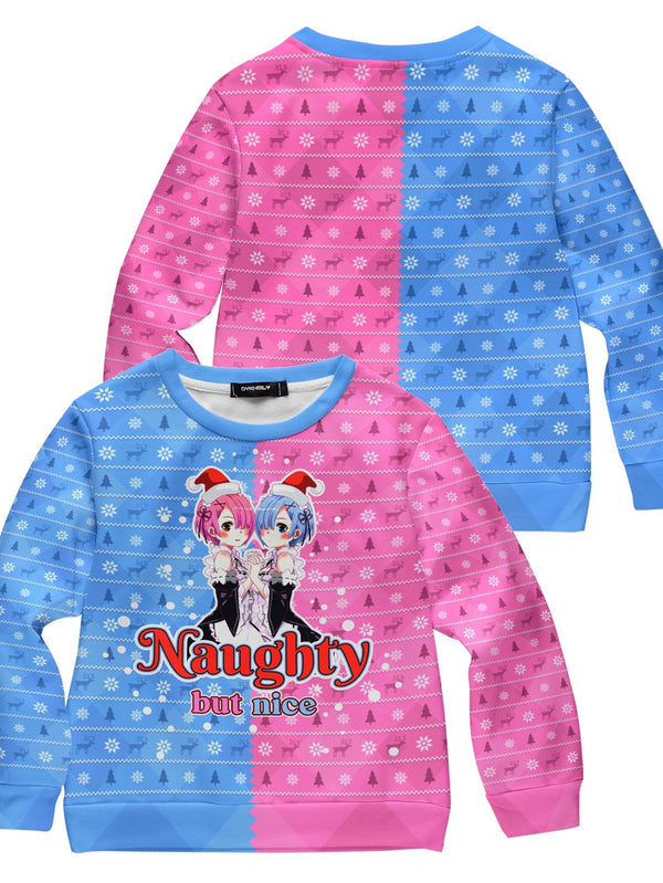 Fandomaniax - Rem Ram List Kids Unisex Wool Sweater