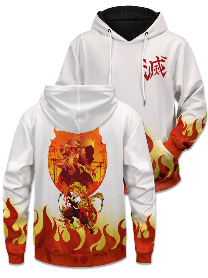 Fandomaniax - Rengoku Spirit Unisex Pullover Hoodie