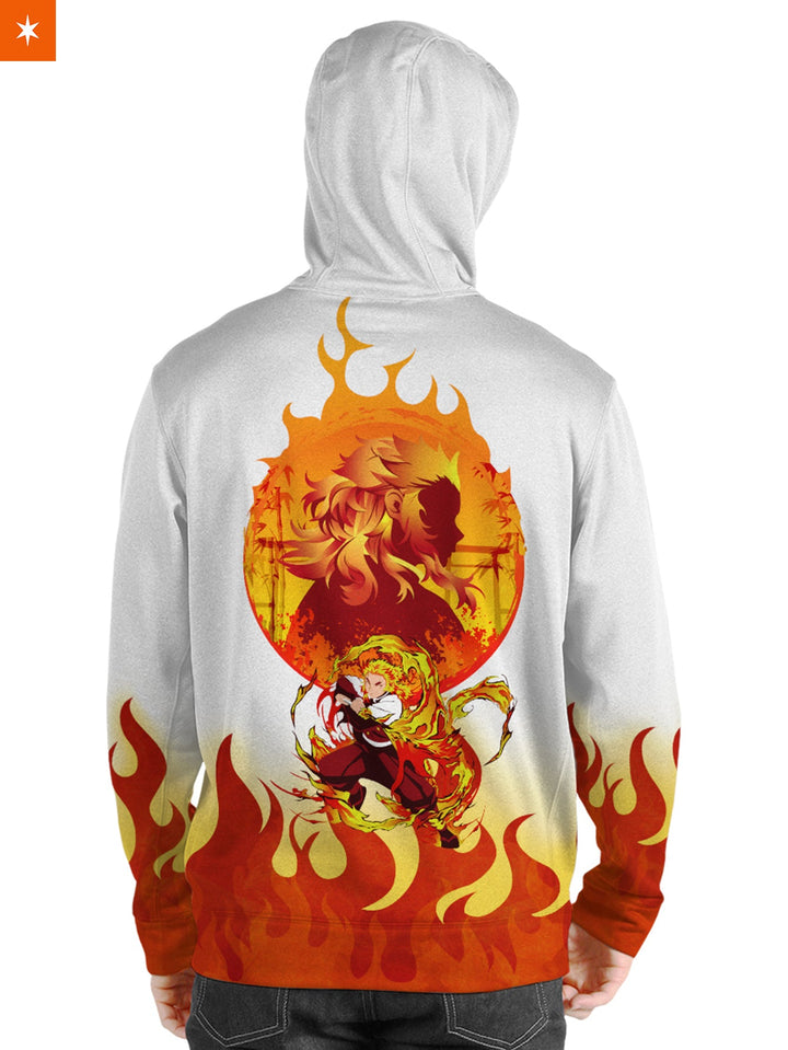 Fandomaniax - Rengoku Spirit Unisex Pullover Hoodie