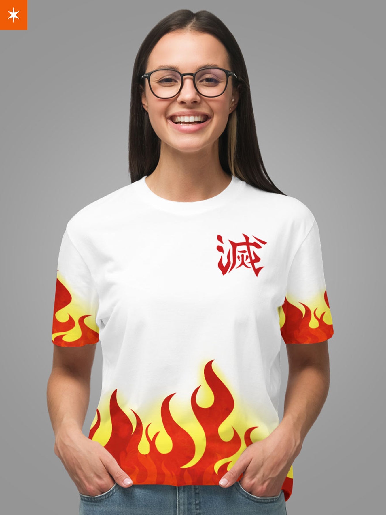 Fandomaniax - Rengoku Spirit Unisex T-Shirt