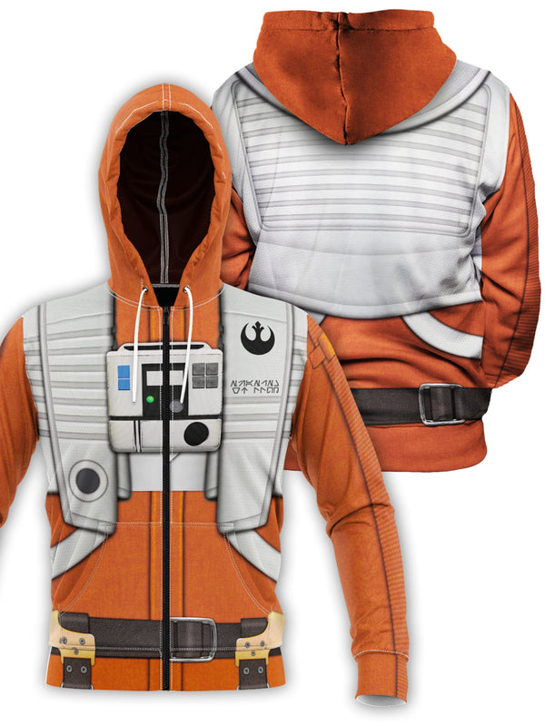 Fandomaniax - Resistance Pilot Unisex Zipped Hoodie