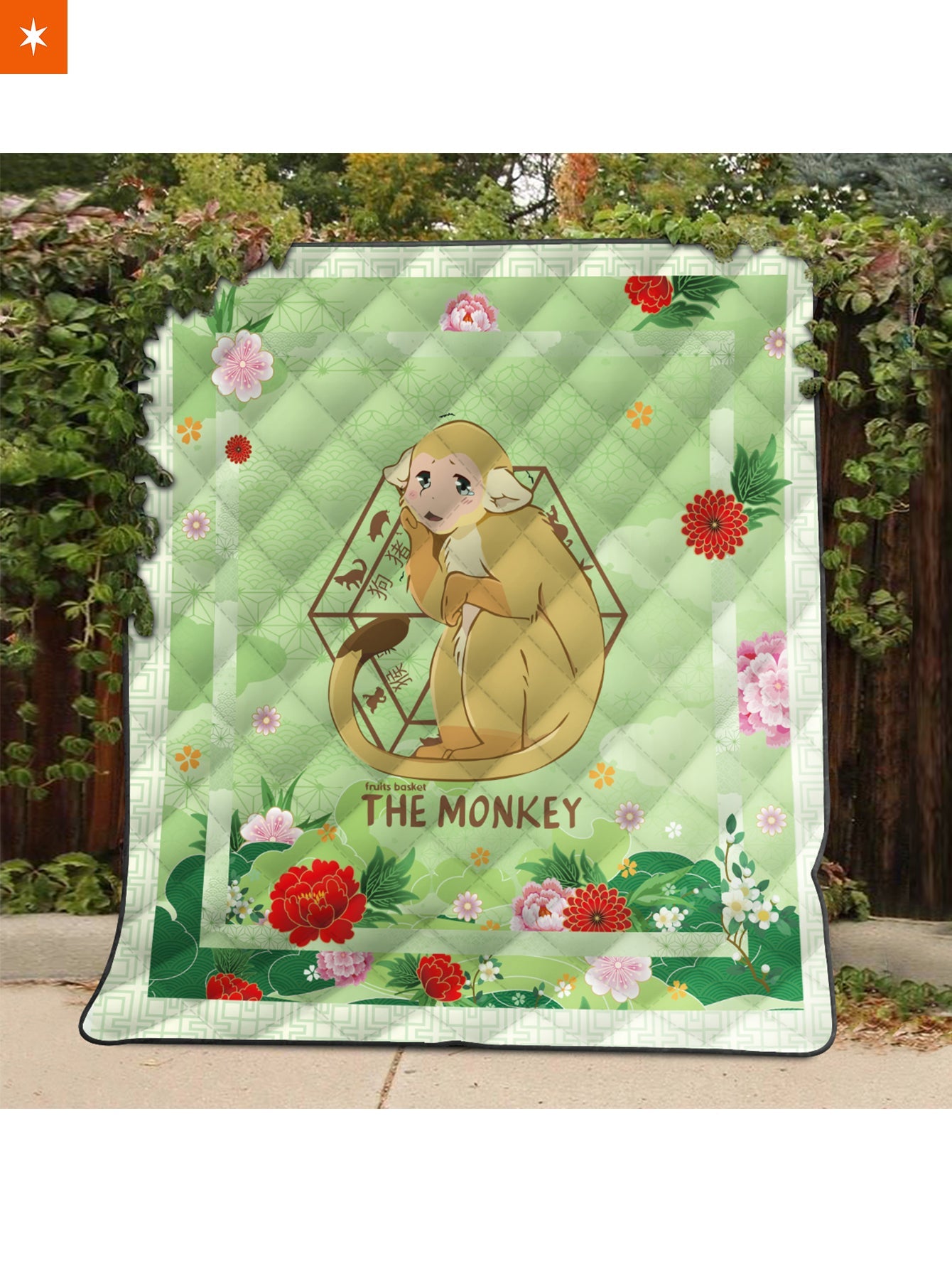 Fandomaniax - Ritsu The Monkey Quilt Blanket