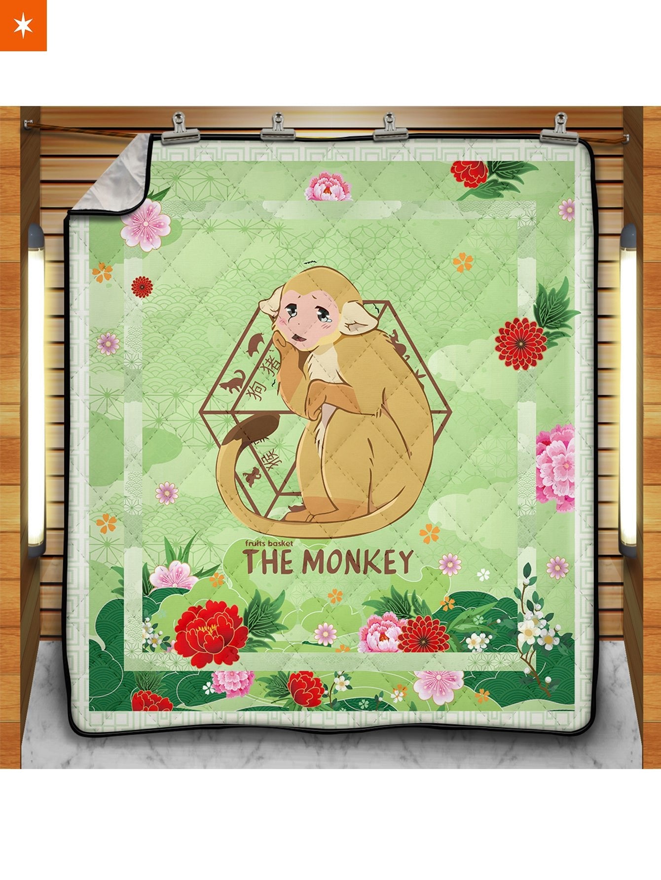 Fandomaniax - Ritsu The Monkey Quilt Blanket