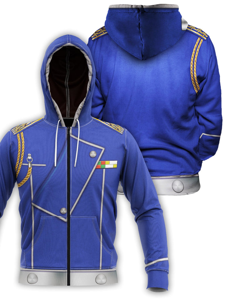 Fandomaniax - Roy Mustang Unisex Zipped Hoodie