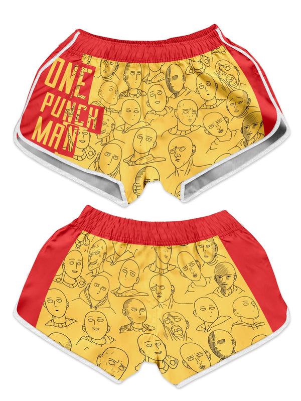 Fandomaniax - Saitama Fun Face Women Beach Shorts