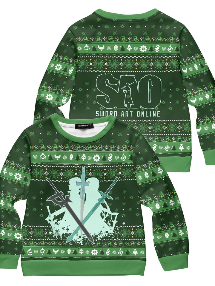 Fandomaniax - SAO Xmas Kids Unisex Wool Sweater