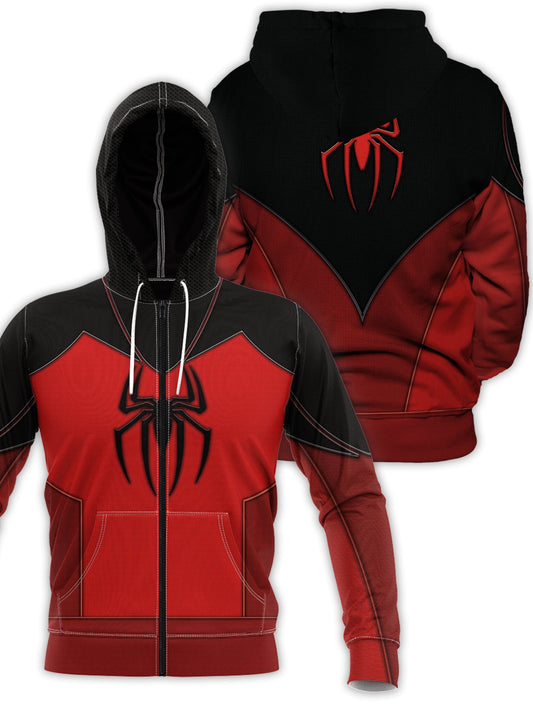 Fandomaniax - Scarlet Spider II Unisex Zipped Hoodie