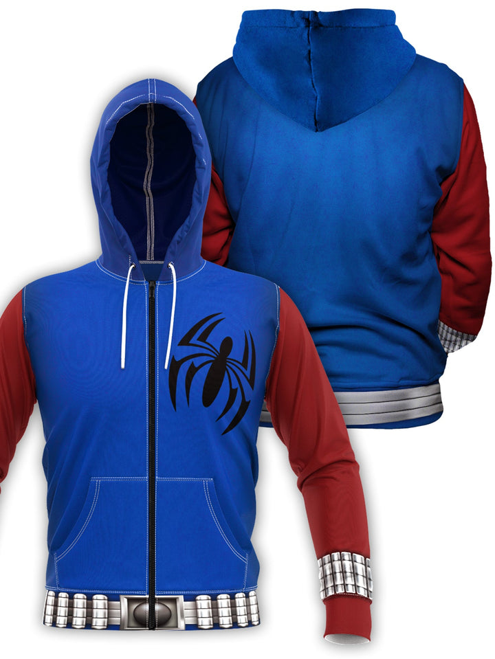 Fandomaniax - Scarlet Spider Unisex Zipped Hoodie