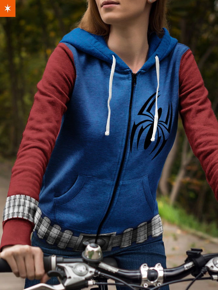 Fandomaniax - Scarlet Spider Unisex Zipped Hoodie