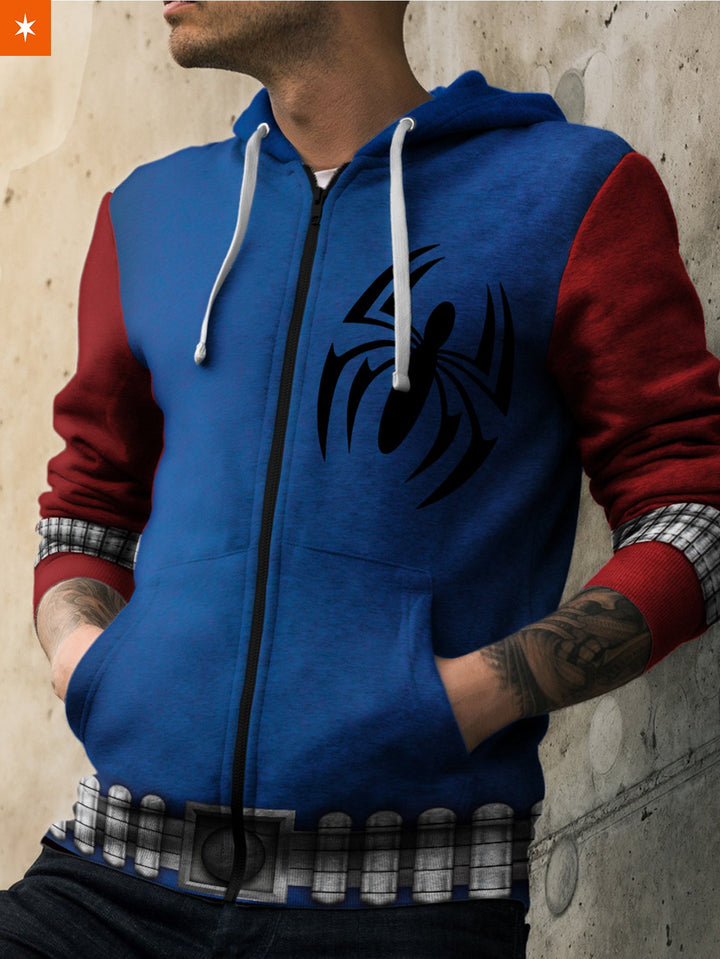 Fandomaniax - Scarlet Spider Unisex Zipped Hoodie