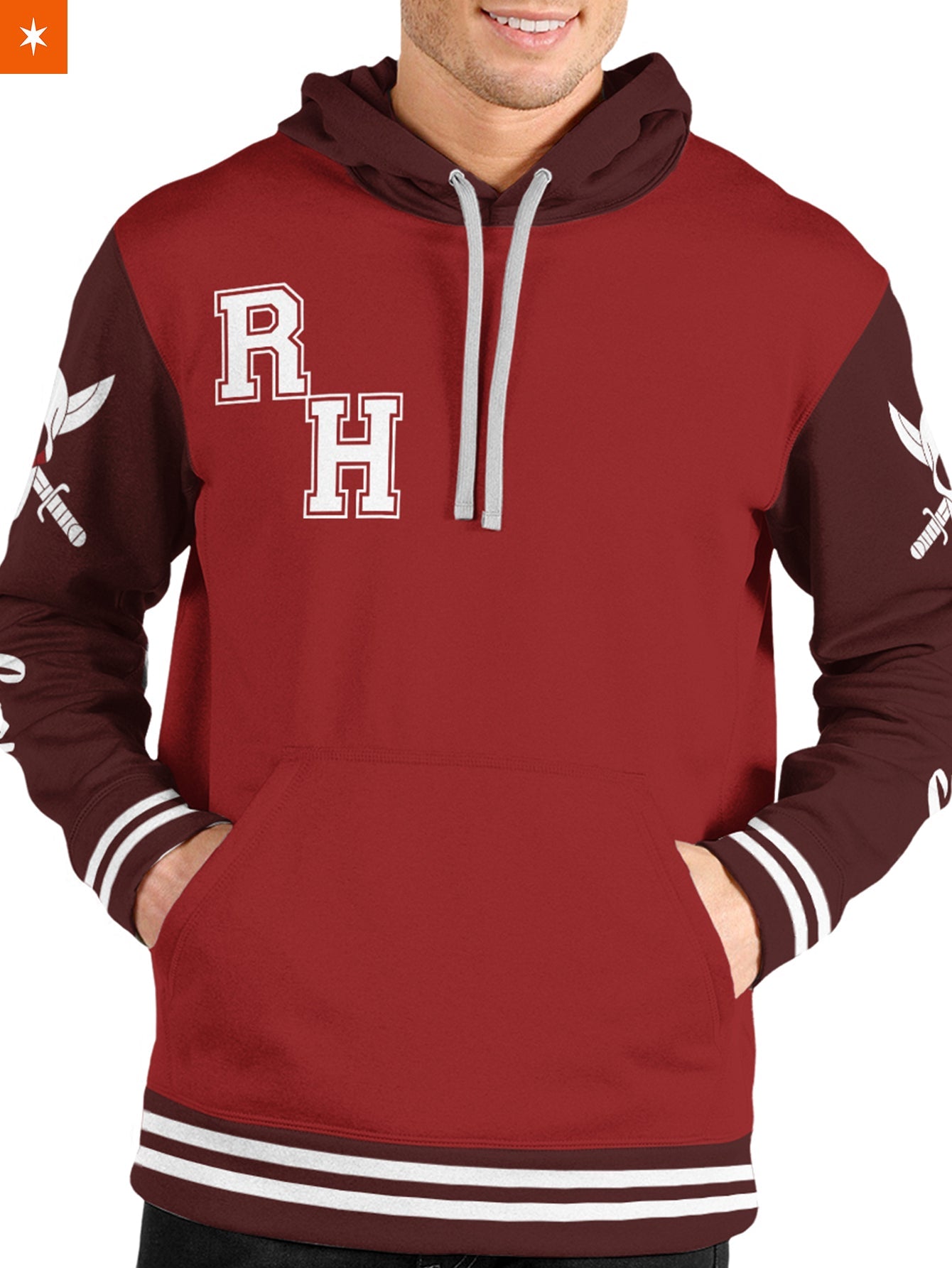 Fandomaniax - Red Hair Jersey Unisex Pullover Hoodie