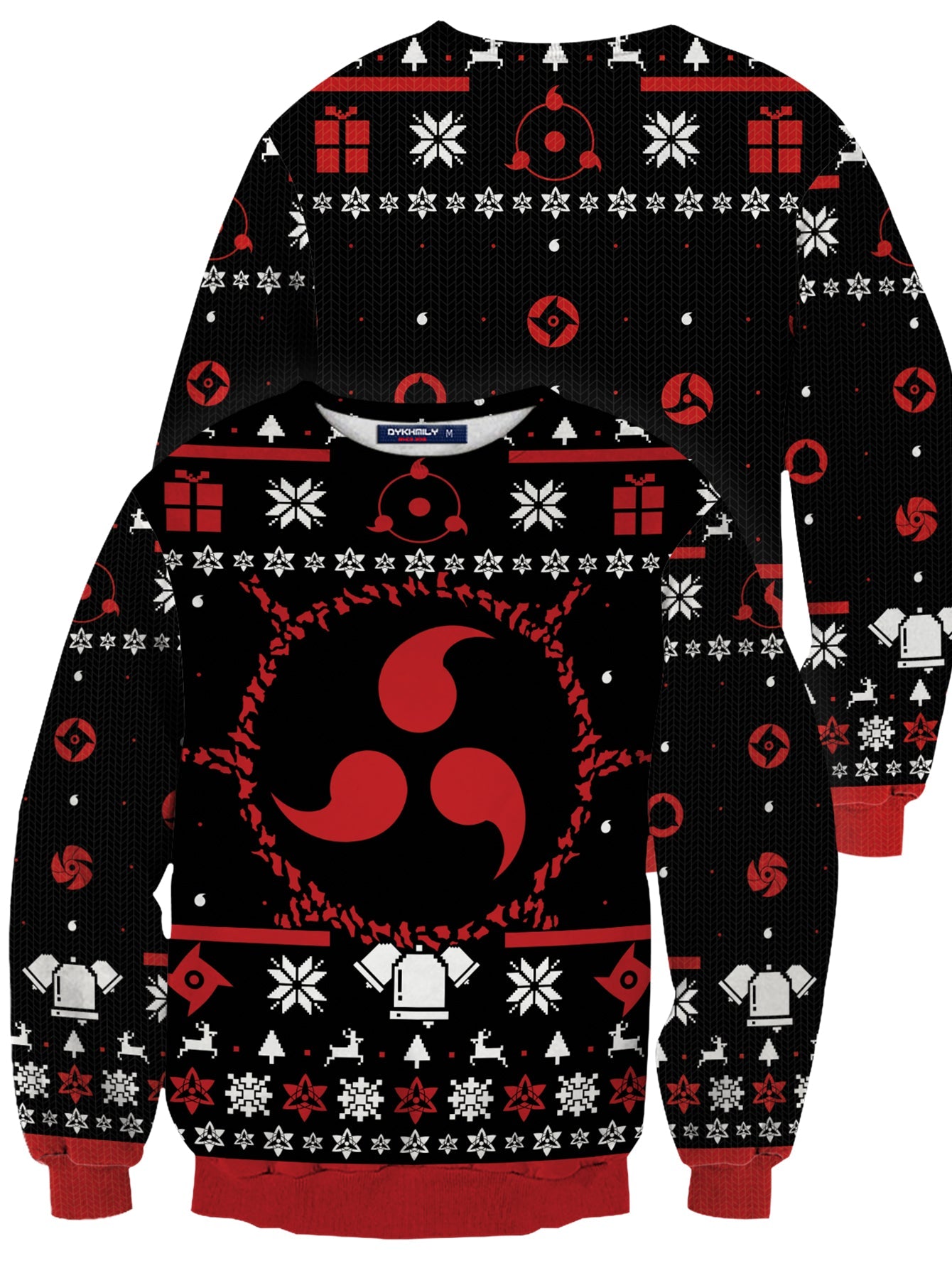 Fandomaniax - [Buy 1 Get 1 SALE] Sharingan Christmas Unisex Wool Sweater