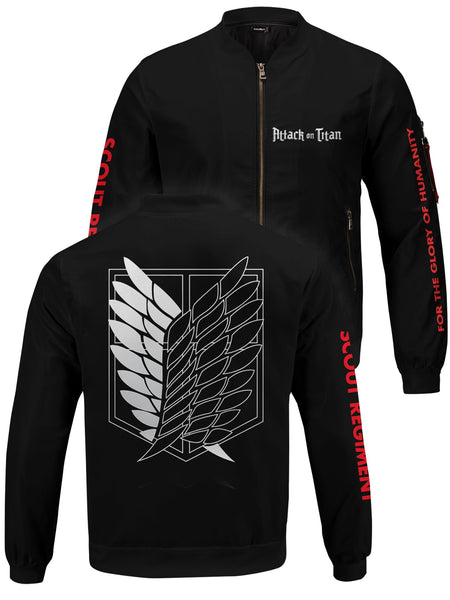 Attack on Titan streetwear bundle - Bomber Jacket and on sale T-shirt