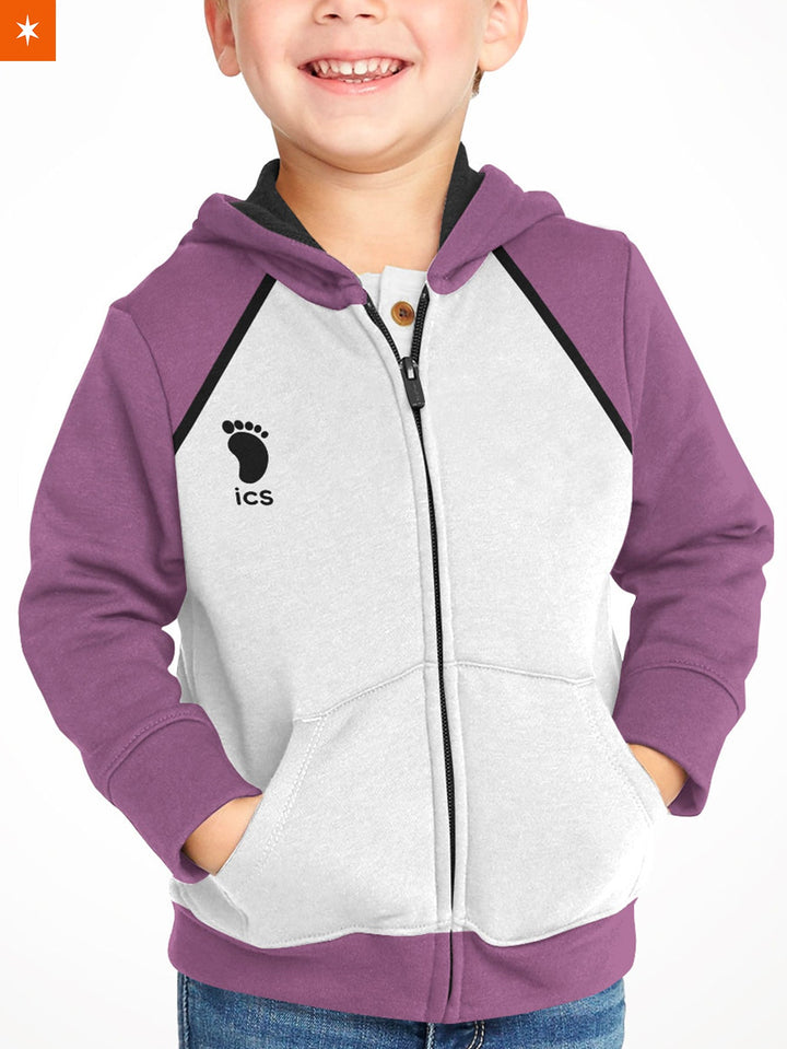 Fandomaniax - Shiratorizawa Kids Unisex Zipped Hoodie