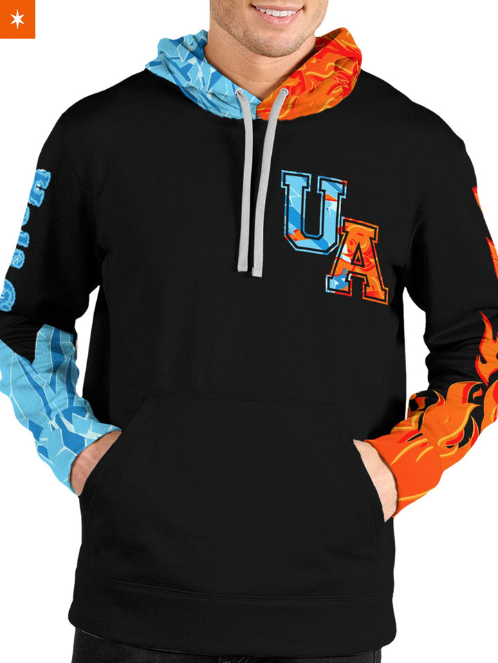 Fandomaniax - Shoto Fire Ice Unisex Pullover Hoodie