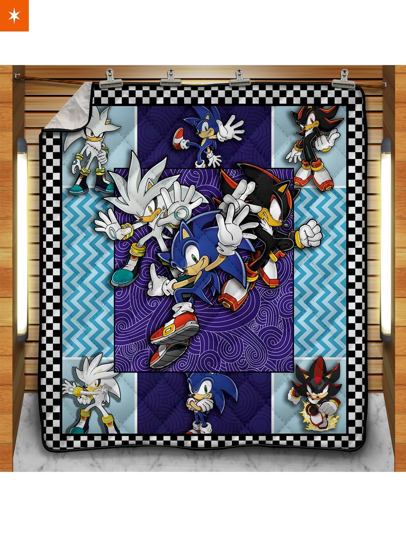 Fandomaniax - Sonic Trio Quilt Blanket